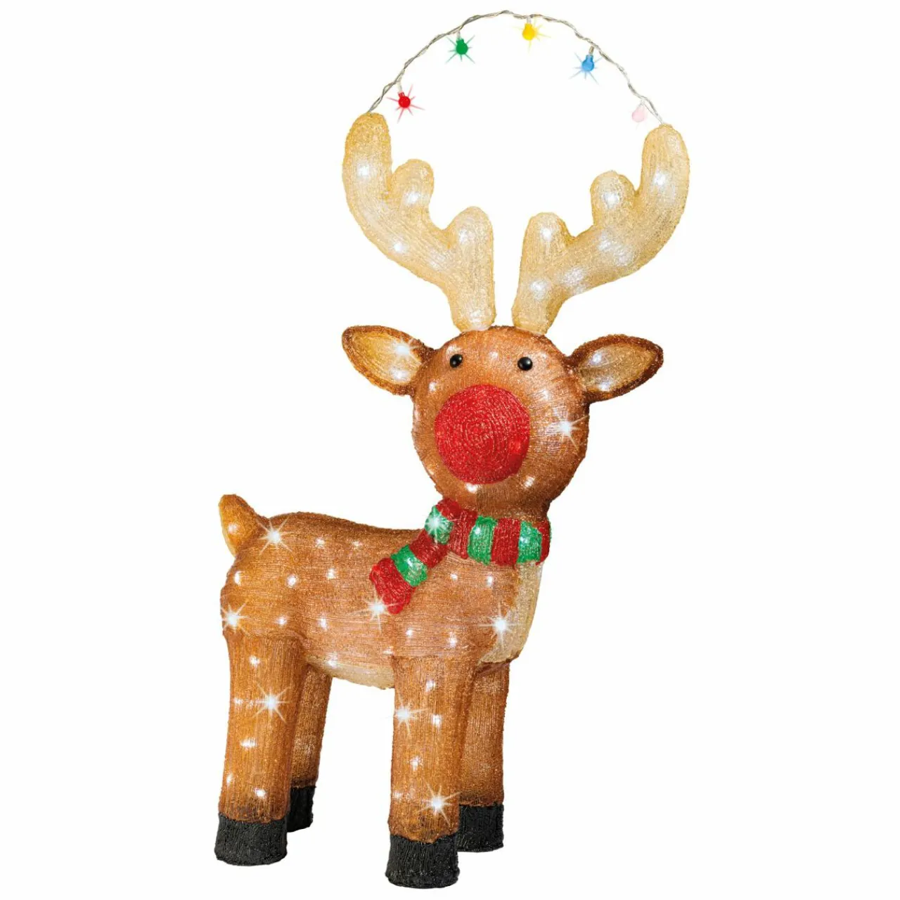 Déco Et Objet Lumineux|EMINZA Renne lumineux 120 LED (H85 cm) Lewis Blanc froid