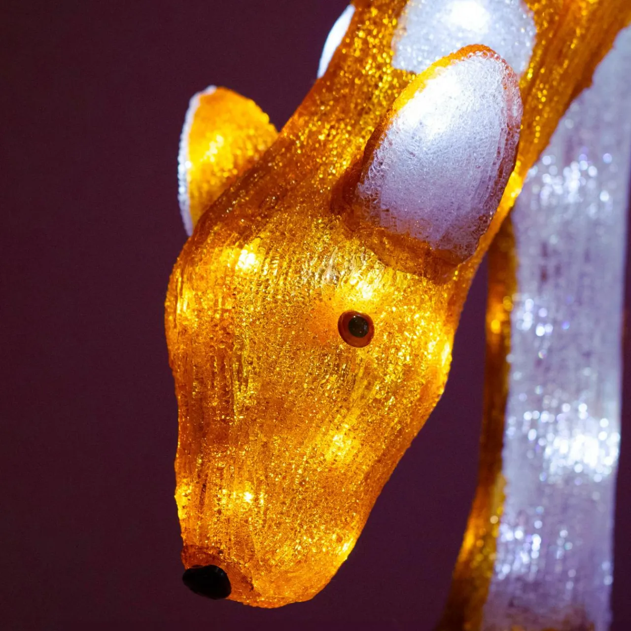 Déco Et Objet Lumineux|EMINZA Renne lumineux 100 LED (H49 cm) Comet Blanc chaud