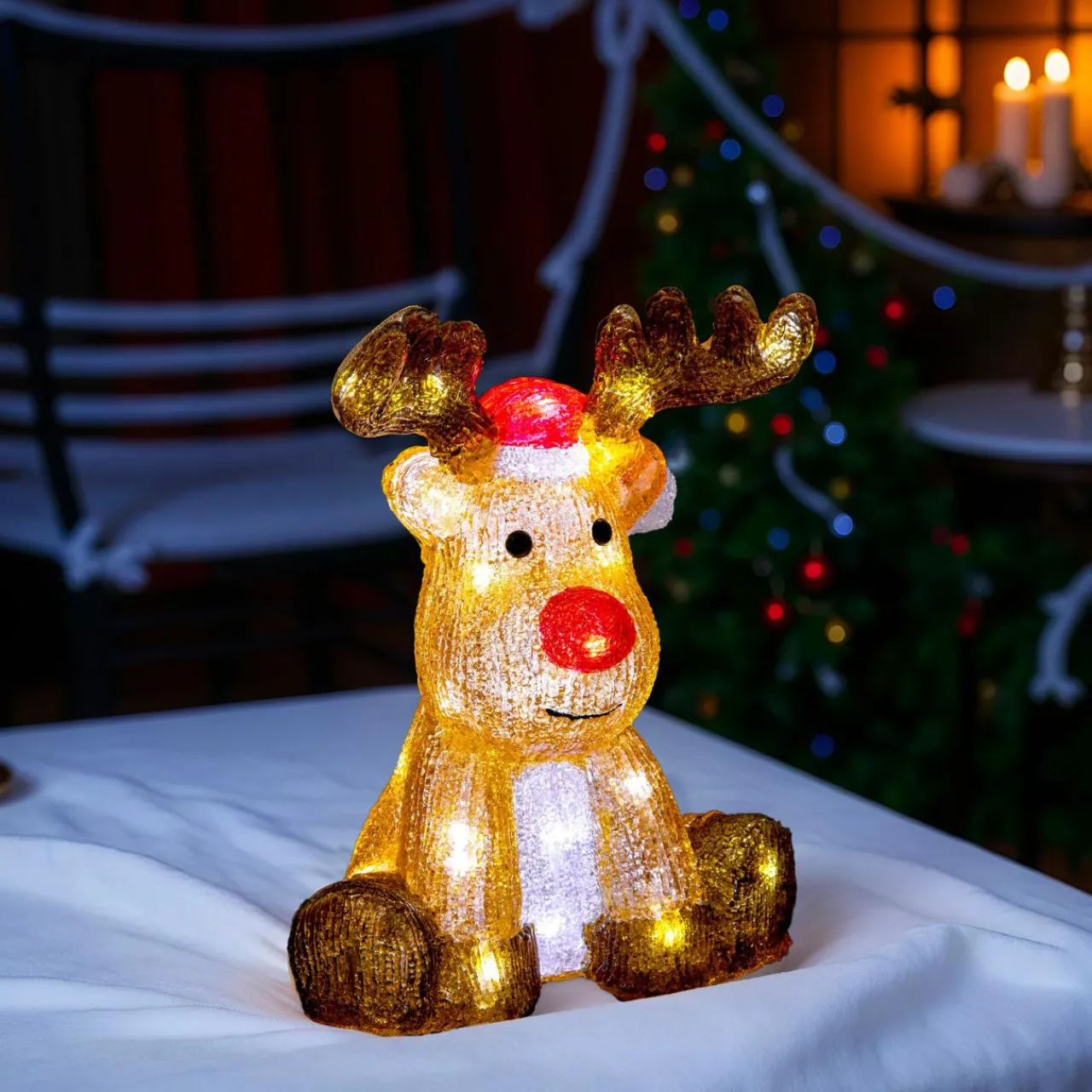 Déco Et Objet Lumineux|Feeric Lights & Christmas Renne lumineux 40 LED (H30 cm) Vito Blanc froid