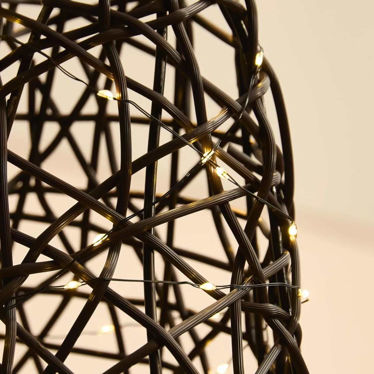 Personnage, Objet Grand Format|Déco Et Objet Lumineux|EMINZA Renne lumineux 1320 Micro LED (H200 cm) Glenn résine tressée Brun Blanc chaud Marron