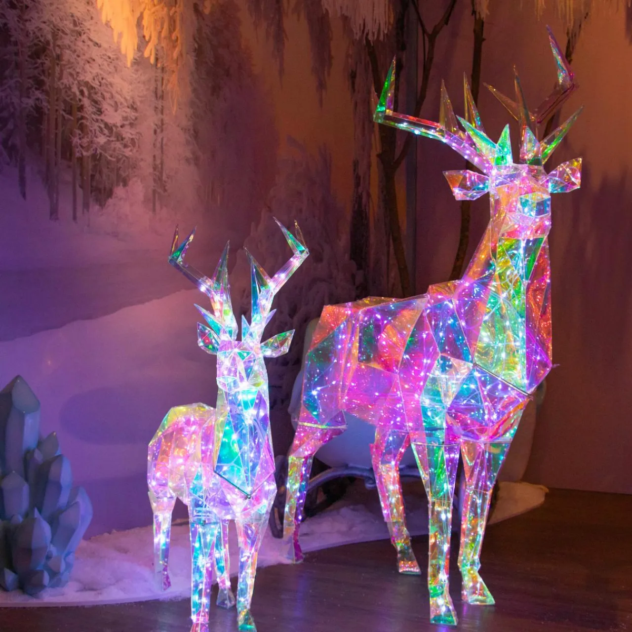 Personnage, Objet Grand Format|Père Noël, Animaux Et Personnage|KAEMINGK Renne lumineux 90 Micro LED (H90 cm) Ice Blanc froid