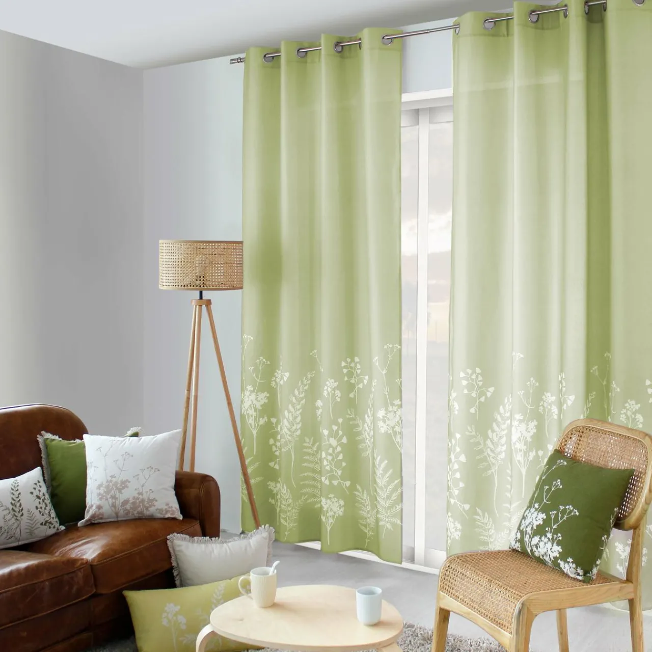 Rideau|ENJOY HOME Rideau (135 x 240 cm) Herbier Vert tilleul