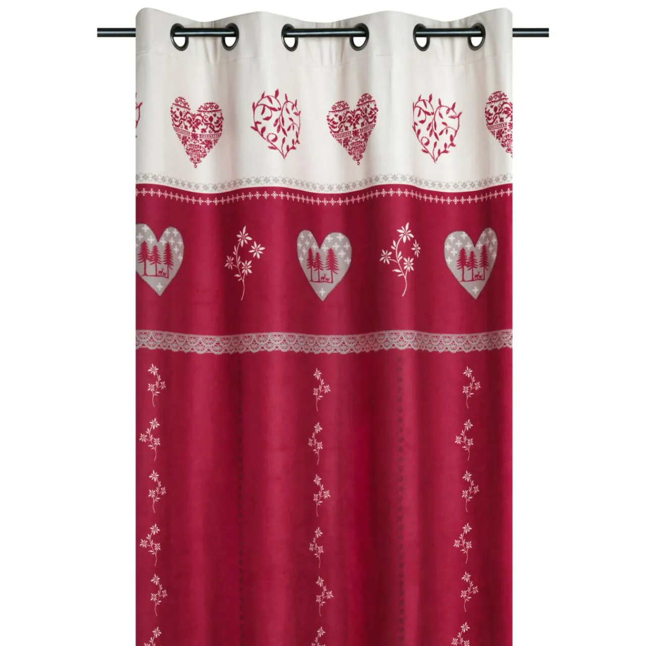 Rideau|STOF Rideau (140 x 260 cm) Modane Rouge