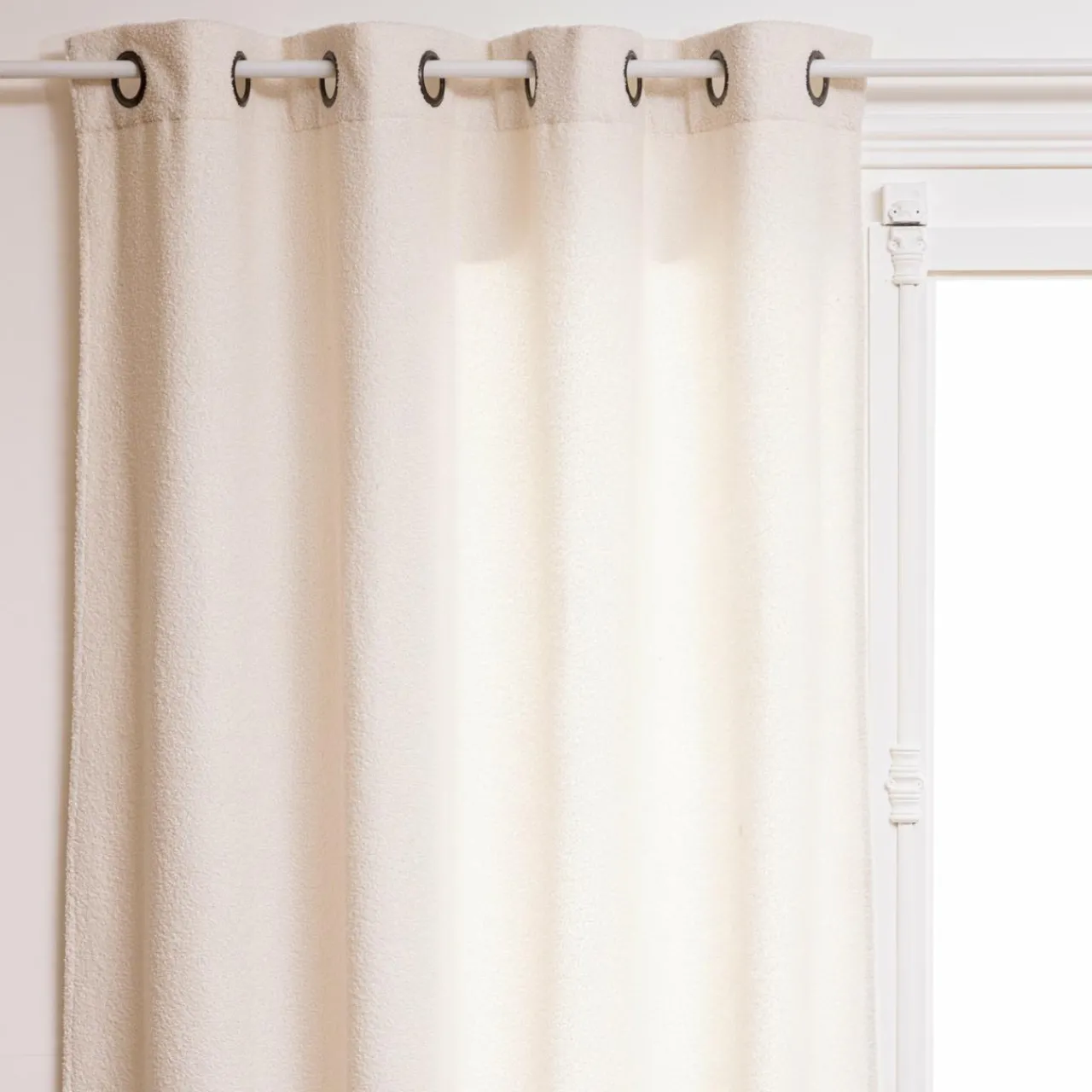 Rideau|ATMOSPHERA Rideau bouclette (140 x 260 cm) Jaiko Blanc