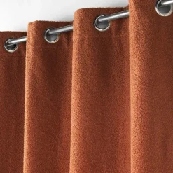 Rideau|douceur d'intu017drieur Rideau bouclette (140 x 240 cm) Wooly Terracotta