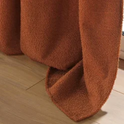 Rideau|douceur d'intu017drieur Rideau bouclette (140 x 240 cm) Wooly Terracotta