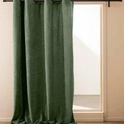 Rideau|douceur d'intu017drieur Rideau bouclette (140 x 260 cm) Winona cédre Vert