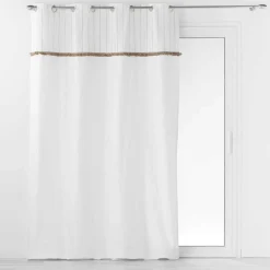 Rideau|DOUCEUR D'INTERIEUR Rideau coton (140 x 240 cm) Alizée Ecru