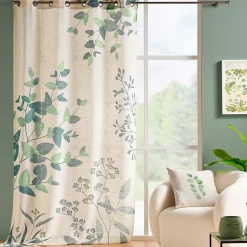 Rideau|douceur d'intu017drieur Rideau coton (140 x 260 cm) Botanica Vert