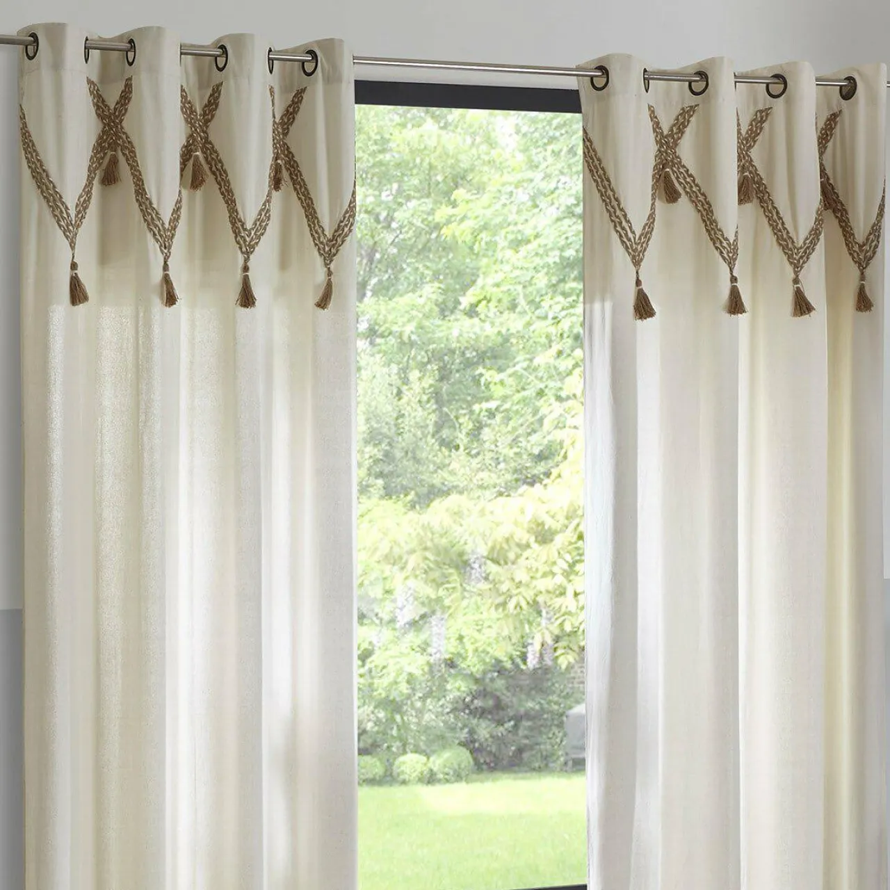 Rideau|ATMOSPHERA Rideau coton (140 X 260 cm) Carmen Beige