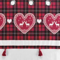 Rideau|DOUCEUR D'INTERIEUR Rideau coton (140 x 240 cm) Heidi Rouge