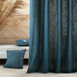 Rideau|STOF Rideau coton (140 x 260 cm) Helios Bleu