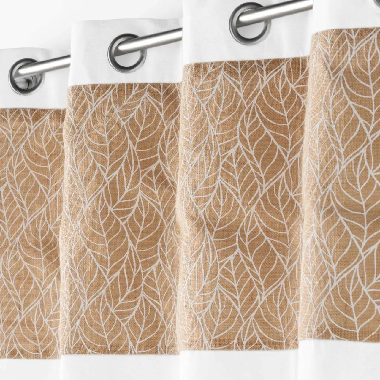 Rideau|DOUCEUR D'INTERIEUR Rideau coton (140 x 240 cm) Kalinda Blanc