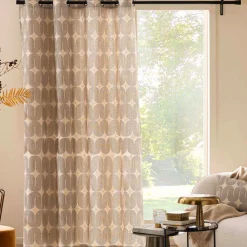 Rideau|douceur d'intu017drieur Rideau coton (140 x 280 cm) Ondine Noir