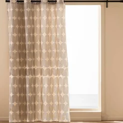 Rideau|douceur d'intu017drieur Rideau coton (140 x 280 cm) Ondine Noir