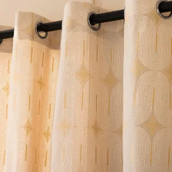 Rideau|douceur d'intu017drieur Rideau coton (140 x 240 cm) Ondine Blanc