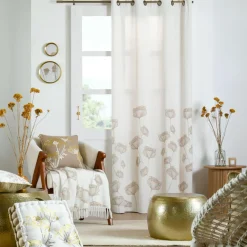 Rideau|STOF Rideau coton (140 x 260 cm) Oriana Ecru