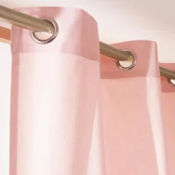 Rideau|EMINZA Rideau coton (140 x 260 cm) Pixel Rose poudré