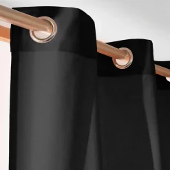 Rideau|EMINZA Rideau coton (140 x 260 cm) Pixel Noir