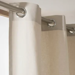 Rideau|EMINZA Rideau coton (140 x 260 cm) Pixel Beige