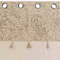 Rideau|DOUCEUR D'INTERIEUR Rideau coton (140 x 240 cm) Solea Or