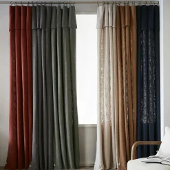 Rideau|L'EFFET PAPILLON Rideau coton ajustable (140 x max 270 cm) Sixtine Beige