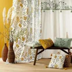 Rideau|DOUCEUR D'INTERIEUR Rideau coton recyclé (140 x 240 cm) Suzanne Vert