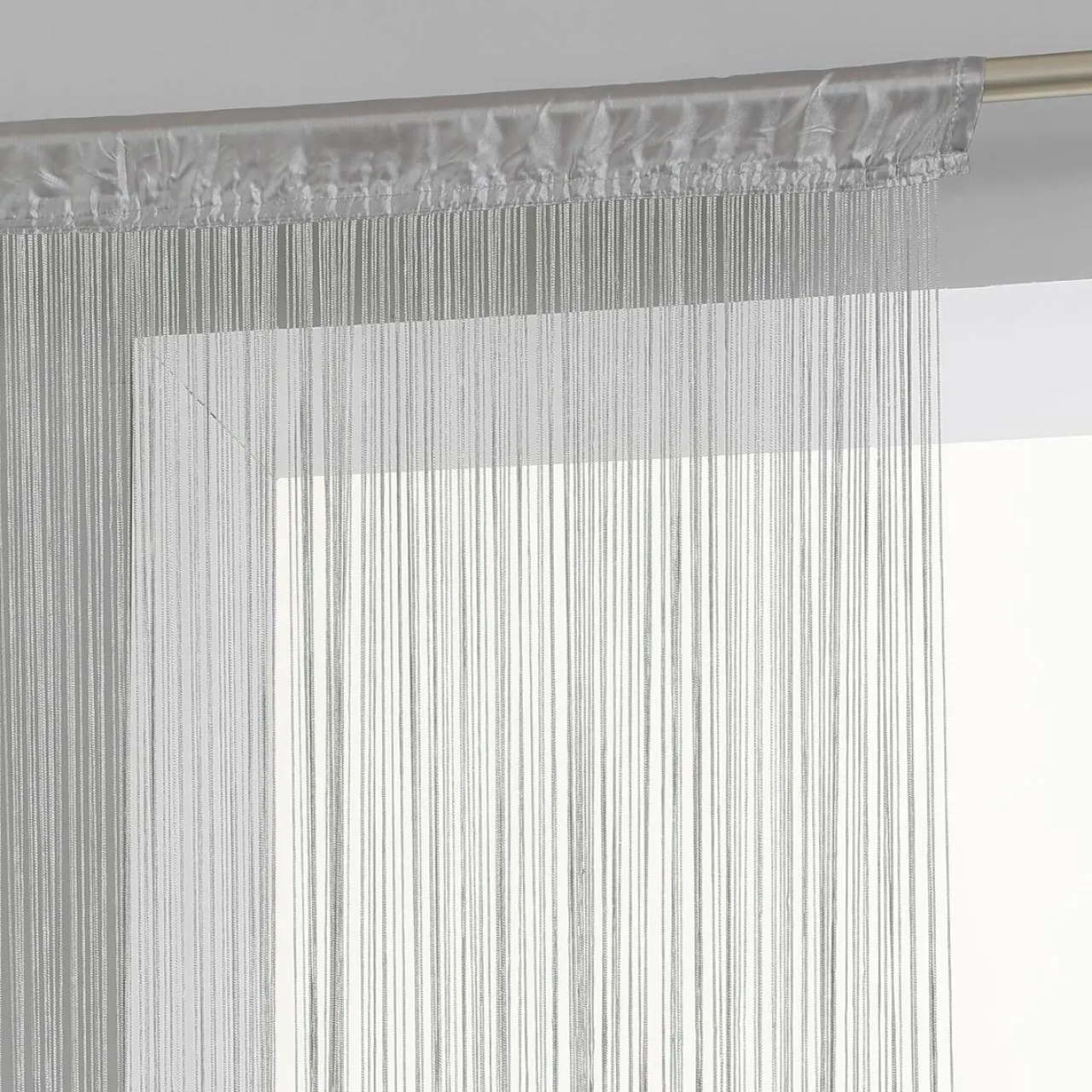 Rideau|ATMOSPHERA Rideau de fil (90 x H200 cm) Uni Gris