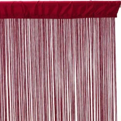 Rideau|ATMOSPHERA Rideau de fil (90 x H200 cm) Uni Rouge grenat Bordeaux