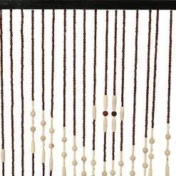 Rideau|#N/A Rideau de porte perles bambou (90 x 200 cm) Roy Marron