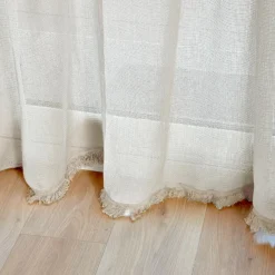 Rideau|LUANCE Rideau de porte tissé (135 x 225 cm) Natural Ecru