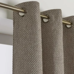 Rideau|EMINZA Rideau effet chiné (140 x 180 cm) James galet Gris