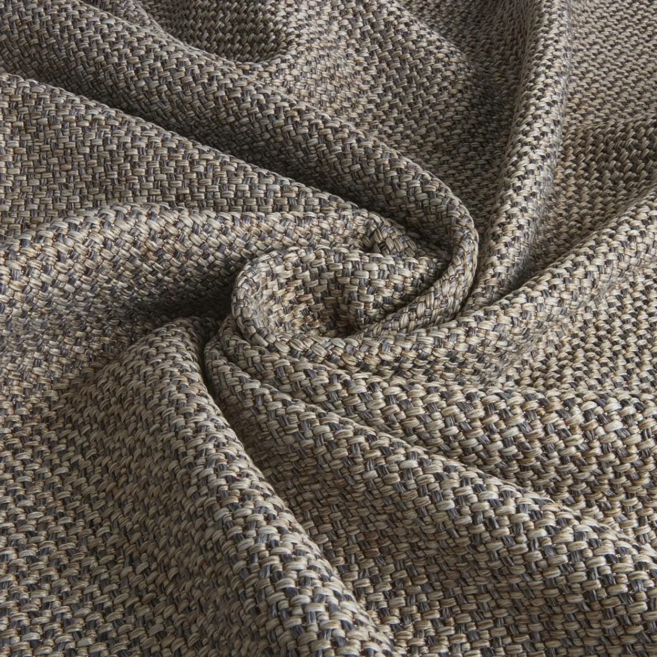 Rideau|EMINZA Rideau effet chiné (180 x 260 cm) James galet Gris