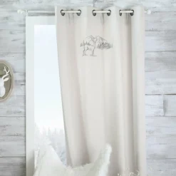 Rideau|STOF Rideau effet laine (135 x 260 cm) Planay Ecru