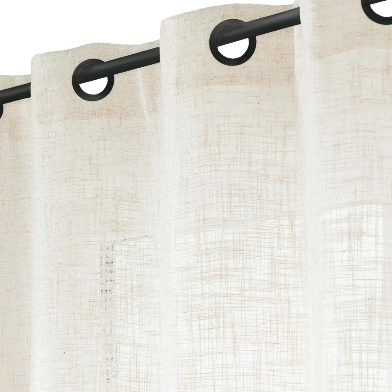 Rideau|douceur d'intu017drieur Rideau effet lin tissé (140 x 260 cm) Igor Ecru