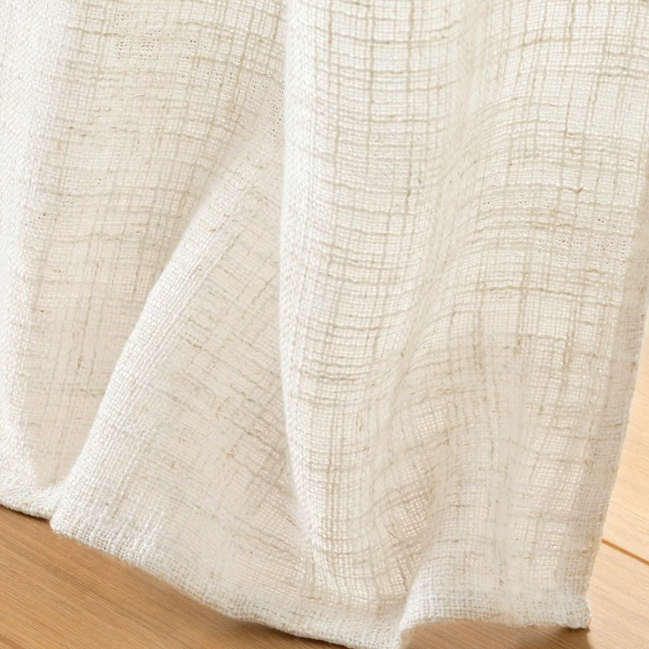 Rideau|douceur d'intu017drieur Rideau effet lin tissé (140 x 260 cm) Igor Ecru