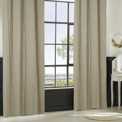 Rideau|Atmosphera, cru017dateur d'intu017drieur Rideau effet plissé (135 x 260 cm) Maely Ecru