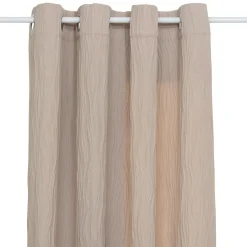 Rideau|Atmosphera, cru017dateur d'intu017drieur Rideau effet plissé (135 x 260 cm) Maely Ecru