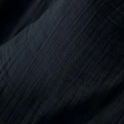 Rideau|EMINZA Rideau gaze de coton ajustable (180 x max 300 cm) Gaïa Bleu nuit