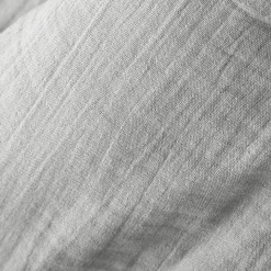 Rideau|EMINZA Rideau gaze de coton ajustable (140 x max 300 cm) Gaïa Gris nuage Gris clair