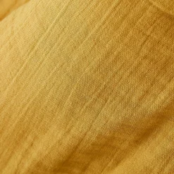 Rideau|EMINZA Rideau gaze de coton galon fronceur (180 x 240 cm) Gaïa Jaune safran