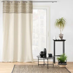 Rideau|douceur d'intu017drieur Rideau œillets (140 x 240 cm) Camalia Ecru