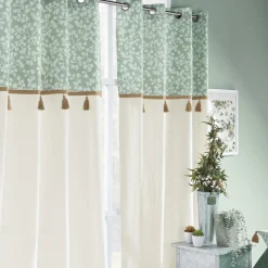 Rideau|douceur d'intu017drieur Rideau œillets (140 x 240 cm) Vivoline Vert menthe