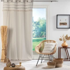 Rideau|douceur d'intu017drieur Rideau œillets coton (140 x 240 cm) Atlas Beige