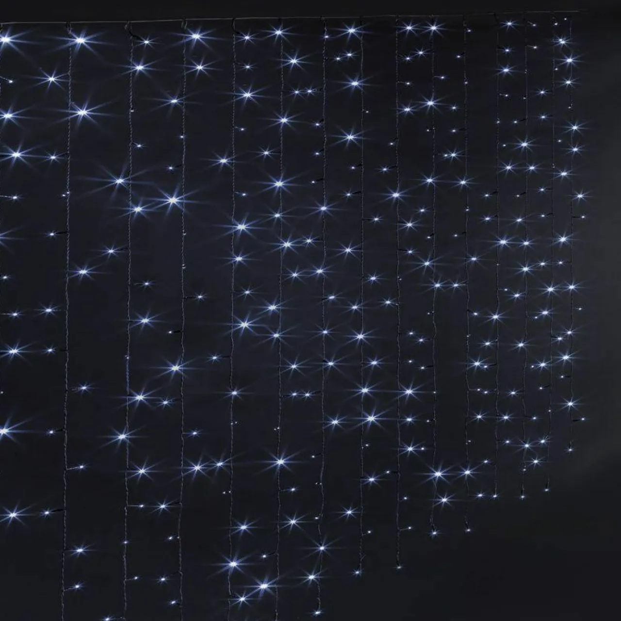 Guirlande Lumineuse Grand Format|Guirlande Lumineuse|Feeric Lights & Christmas Rideau lumineux à piles H2 m L1,50 m 300 LED Blanc froid