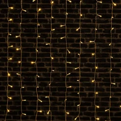 Guirlande Lumineuse Grand Format|Guirlande Lumineuse|FEERIC LIGHTS Rideau lumineux H2 m L1,5 m 300 LED Blanc chaud