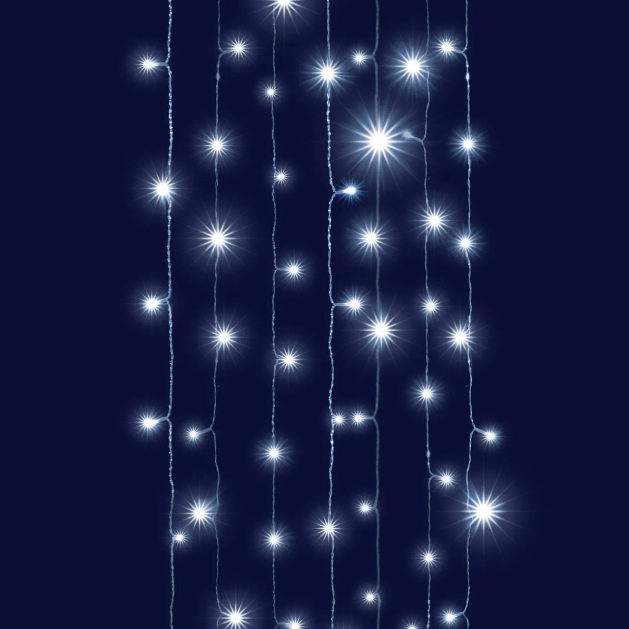 Guirlande Lumineuse Grand Format|Guirlande Lumineuse|BLACHERE Rideau lumineux interconnectable H2 m L2 m 96 LED Effet Cascade Blanc froid