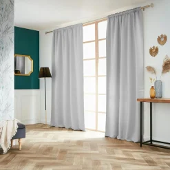 Rideau|EMINZA Rideau obscurcissant galon fronceur (140 x 260 cm) Dark Gris clair