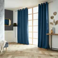 Rideau|EMINZA Rideau obscurcissant (140 x 280 cm) Dark Bleu pétrole