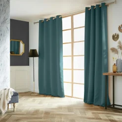Rideau|EMINZA Rideau obscurcissant (140 x 260 cm) Dark Bleu canard